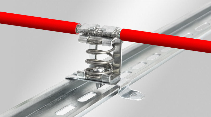 EMC-schermklemmen met compressieveer
